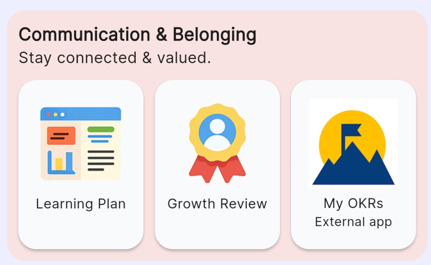 Communication & Belonging features